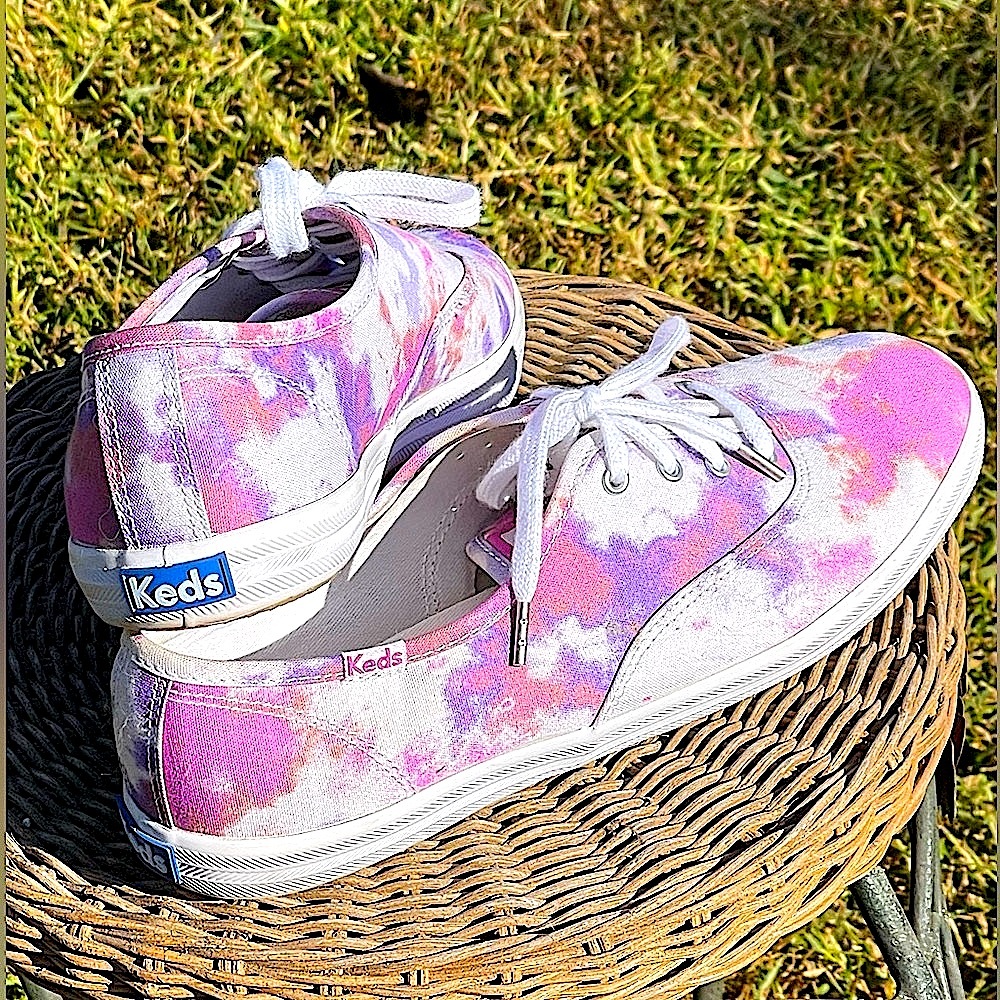 Keds Champion Tie Dye Elizabeth & James Sneakers Pastel Lace Up Canvas Kicks